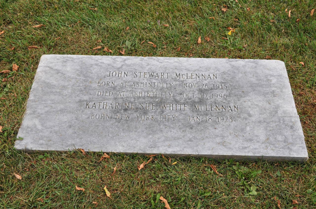Photo of headstones/John Stewart McLennan 1915 - 1996 hdstn Tyringham cem MA